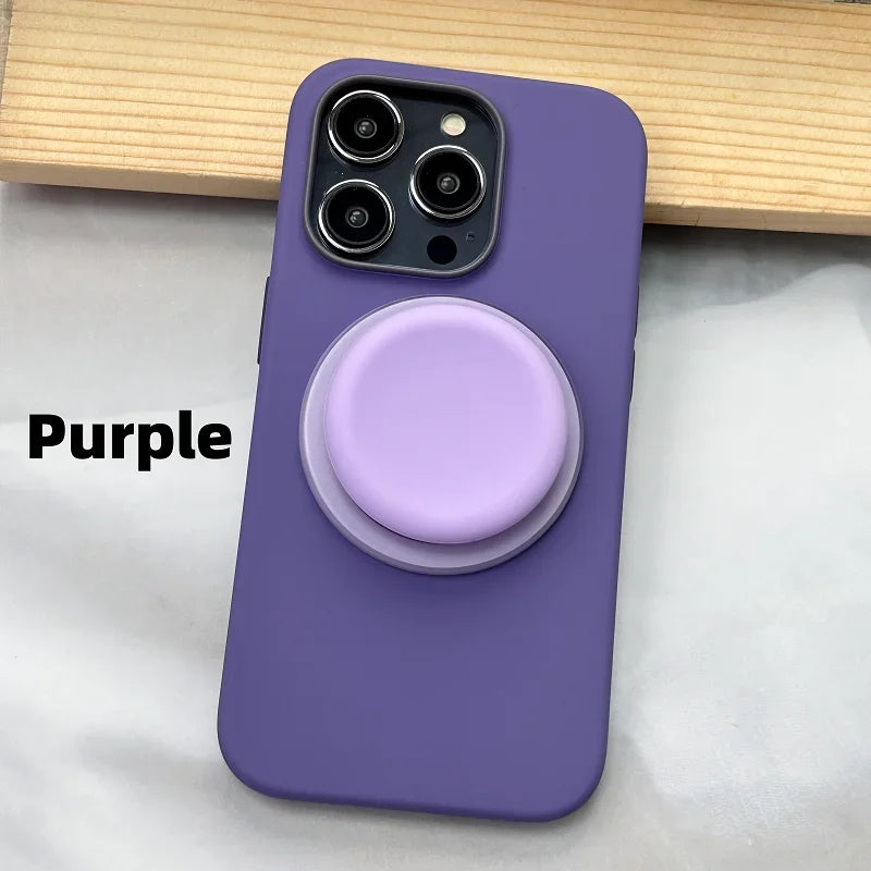 Silicone Magnetic Phone Grip Bracket P-Socket Pop GripTok Foldable MagSafe Cellphone Support Holder Ring Finger Expanding Stand