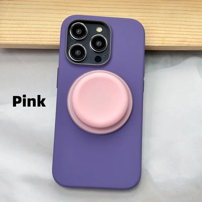 Silicone Magnetic Phone Grip Bracket P-Socket Pop GripTok Foldable MagSafe Cellphone Support Holder Ring Finger Expanding Stand