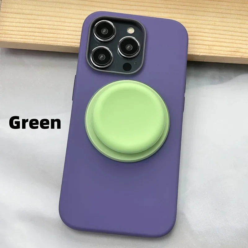Silicone Magnetic Phone Grip Bracket P-Socket Pop GripTok Foldable MagSafe Cellphone Support Holder Ring Finger Expanding Stand