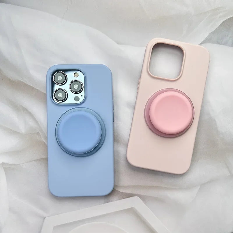 Silicone Magnetic Phone Grip Bracket P-Socket Pop GripTok Foldable MagSafe Cellphone Support Holder Ring Finger Expanding Stand