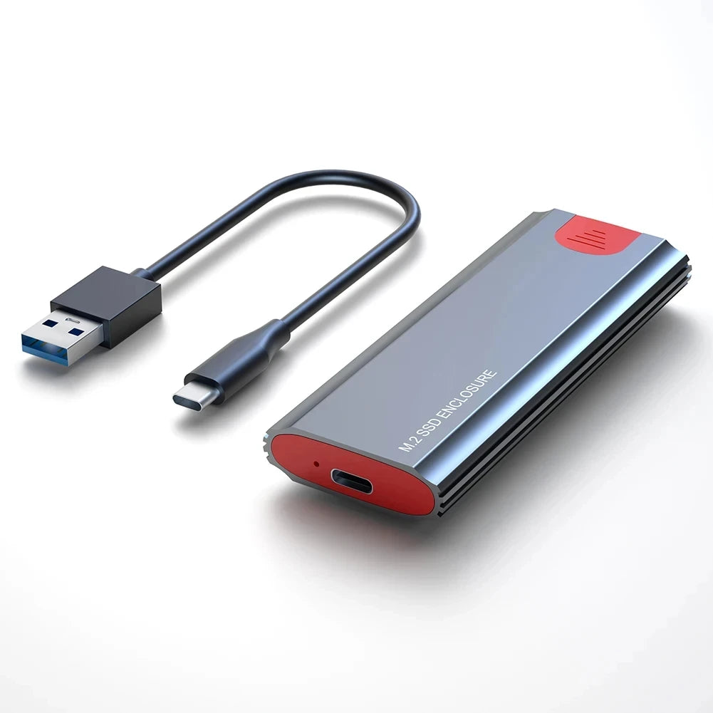 M2 SSD Case M.2 NVMe SATA SSD Enclosure Adapter 10Gbps USB 3.2 Gen2 USB C External Enclosure Supports M and B and B&M Keys