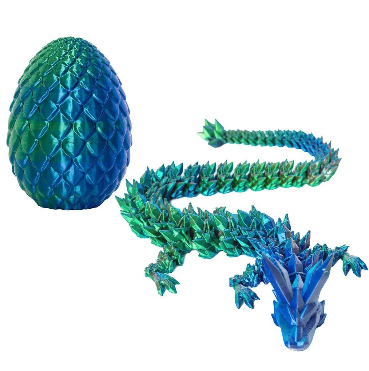 Creative Decompression Dragon Egg Chameleon Pendulum 3D Printing Dragon 2025 New Year Gift Colorful Set Desktop Ornament Kid Toy